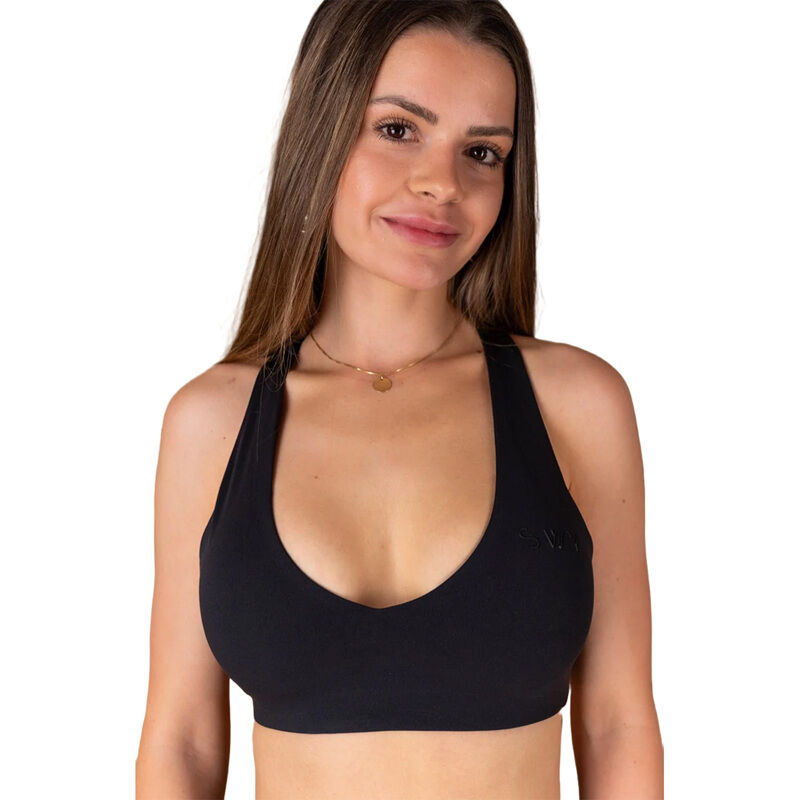 SWY SoftLux Crossed Bra, Black 