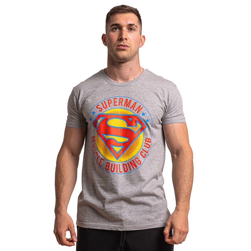 Hero Core T-shirt, Superman Muscle Building Club 