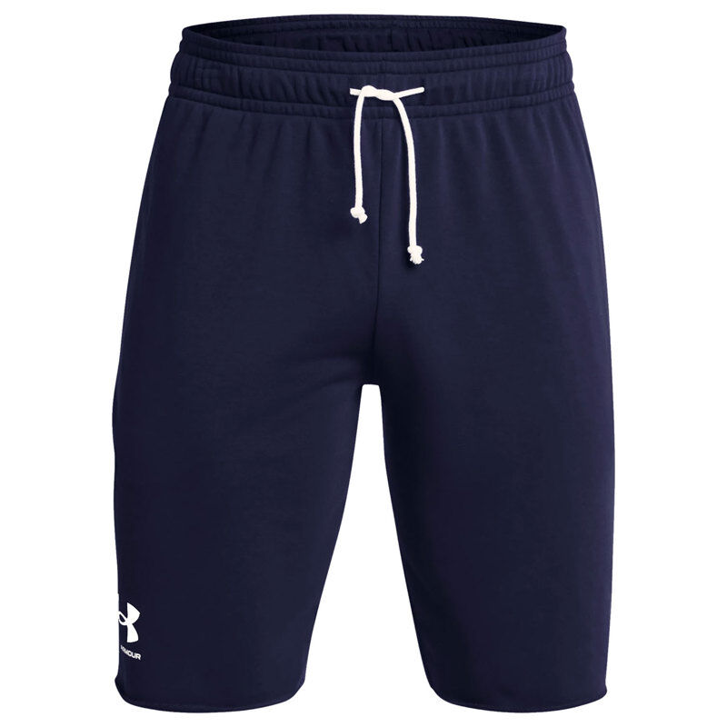 UA Rival Terry Shorts, Midnight Navy/Onyx White 