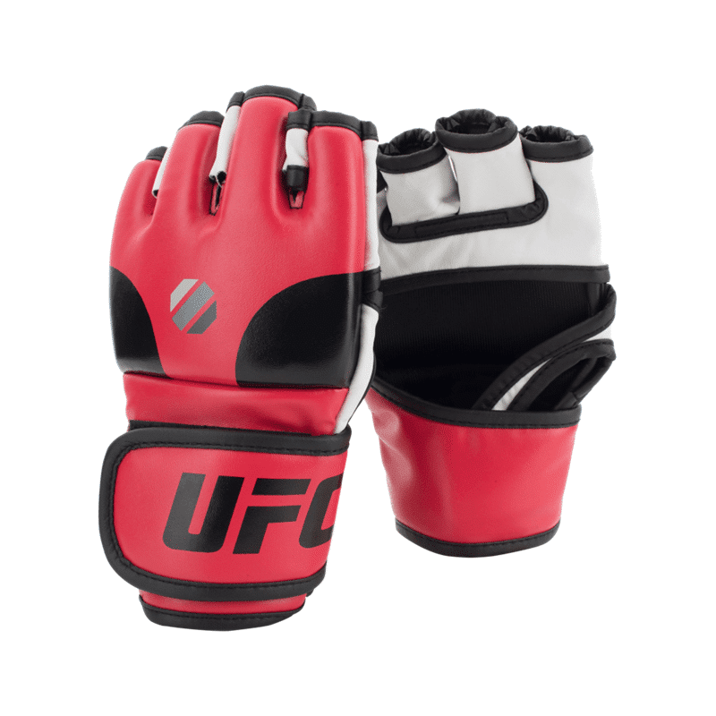 UFC Contender Open Palm MMA Training Gloves, Red 