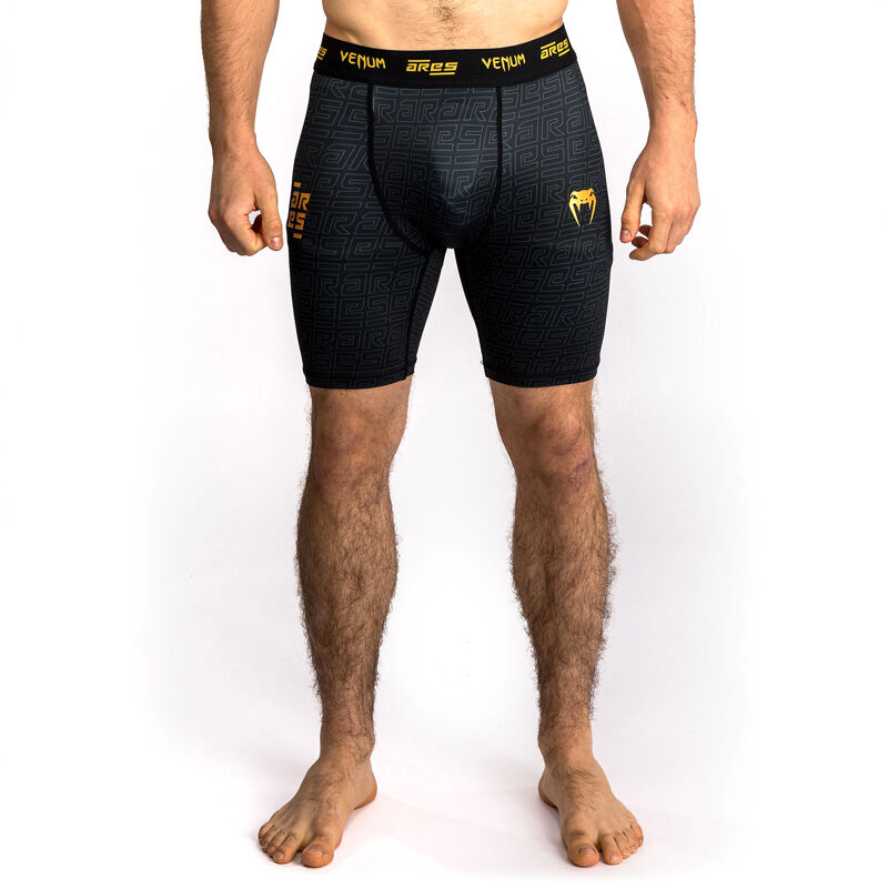 Venum x Ares Vale Tudo Shorts 2.0, Black/Gold 