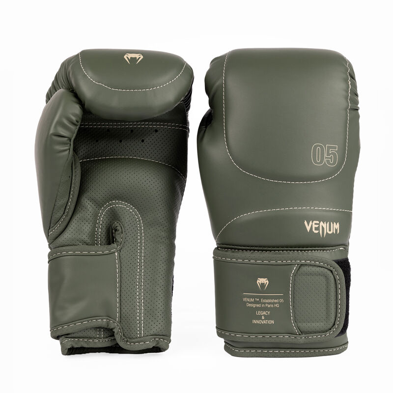 Venum Impact Evo Boxing Gloves, Earth Kaki 