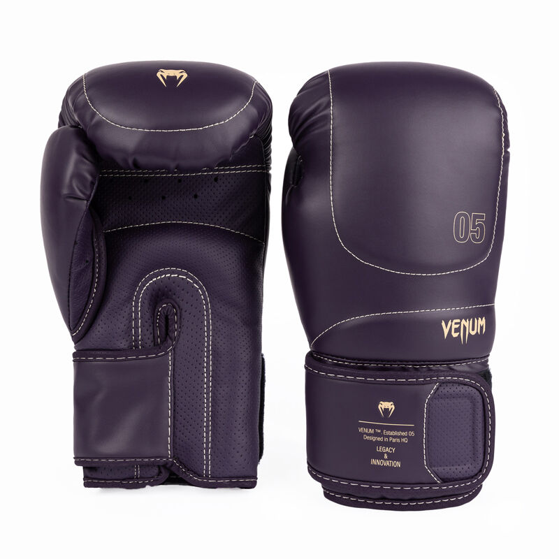 Venum Impact Evo Boxing Gloves, Deep Purple 