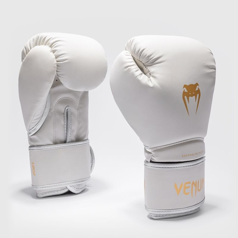 Venum Contender 1.5 Boxing Gloves, Ivory/Gold 