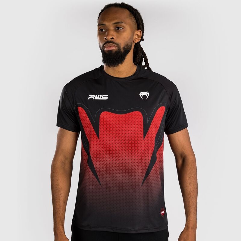 Venum x RWS 2.0 Men's Dry-Tech T-Shirt, Black/Red 