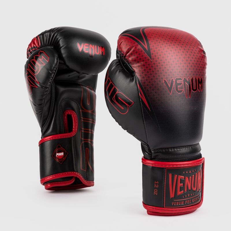 Venum x RWS 2.0 Boxing Gloves, Black/Red 