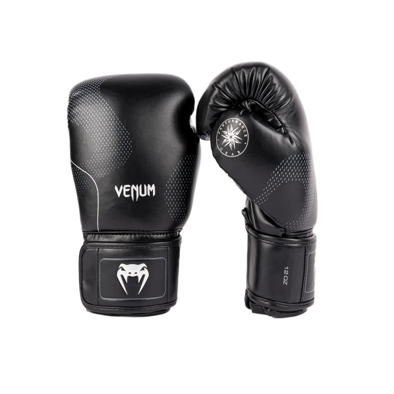 Venum Nexus Boxing Gloves, Black/Silver 