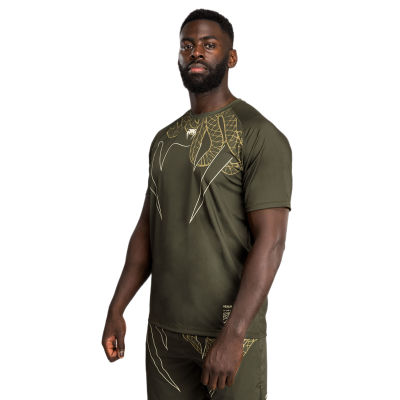 Venum T-Shirt Serpenti Dry-Tech, Khaki/Bronze/Ivory 