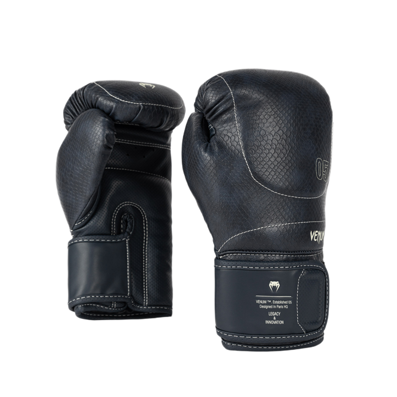 Venum Impact Evo Scales Boxing Gloves, Midnight Blue 