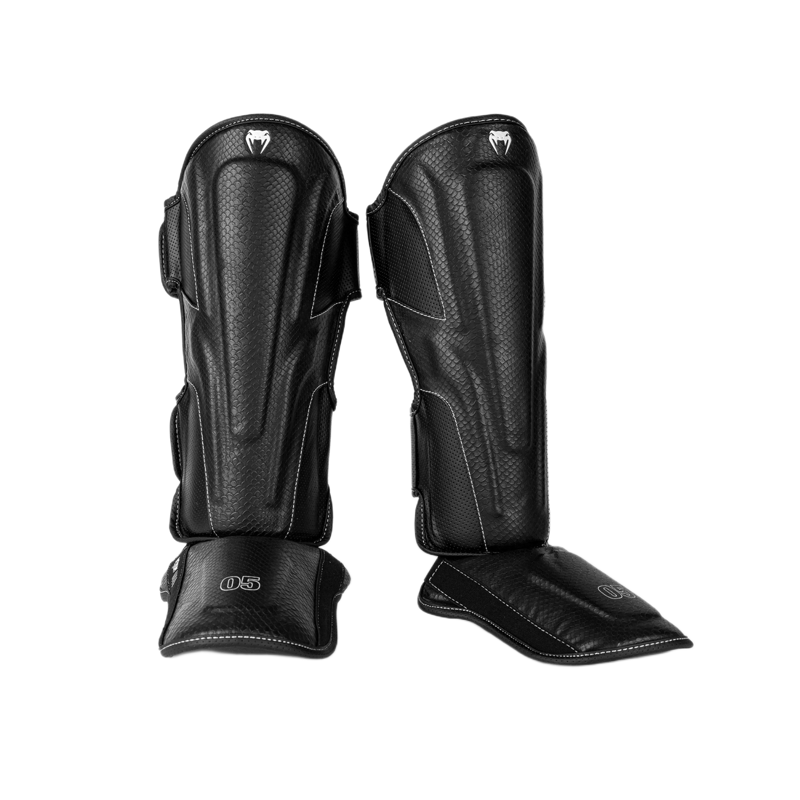 Venum Impact Evo Scales Shin Guards, Black 