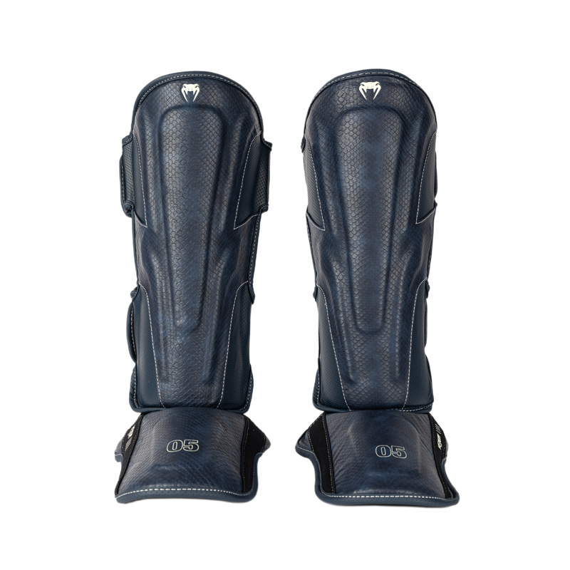 Venum Impact Evo Scales Shinguards, Midnight Blue 