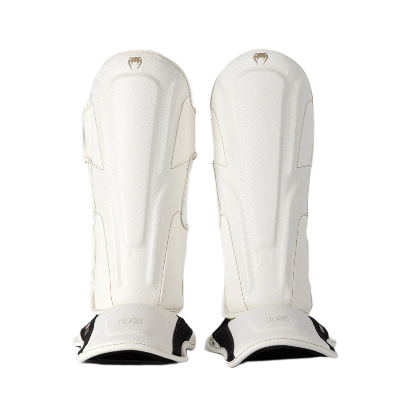 Venum Impact Evo Scales Shin Guards, Ivory 