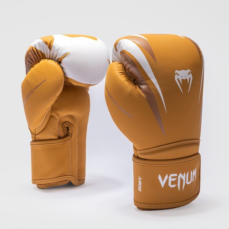 Venum Hurricane Boxing Gloves, Havana/White 