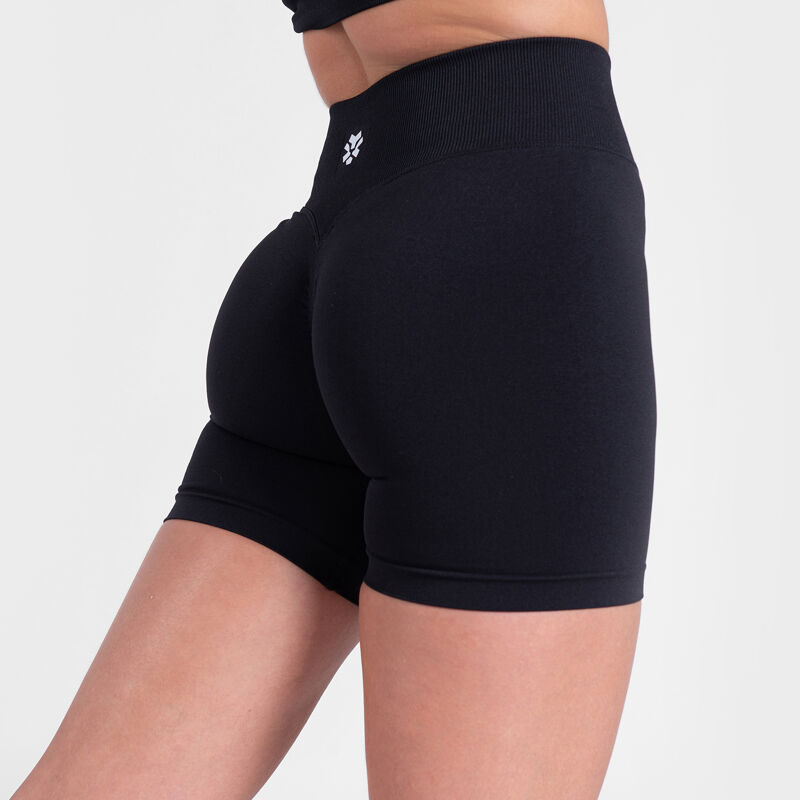 Polleo Women's Fierce Seamless Shorts, Black 