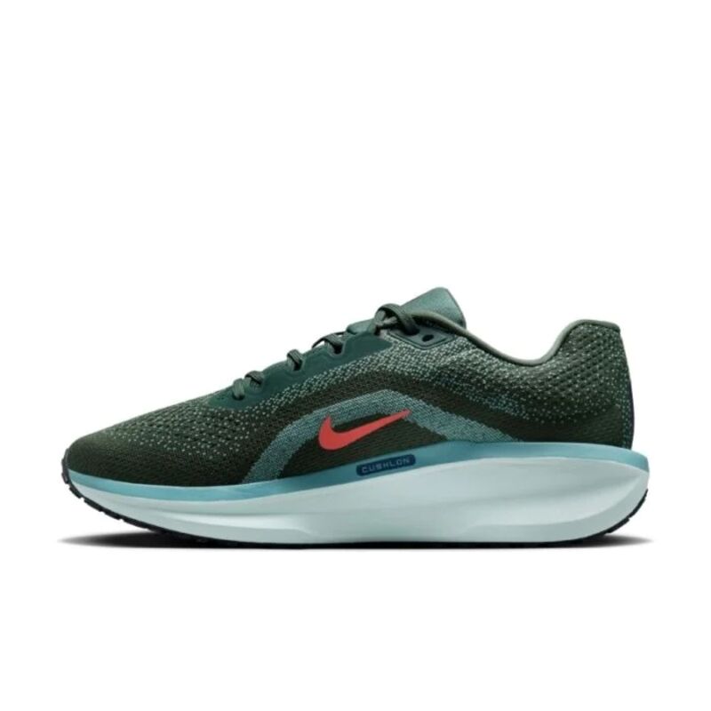 Nike Air Winflo 11 Running Shoes, Vintage Green/Magic Ember/Denim Turquoise 