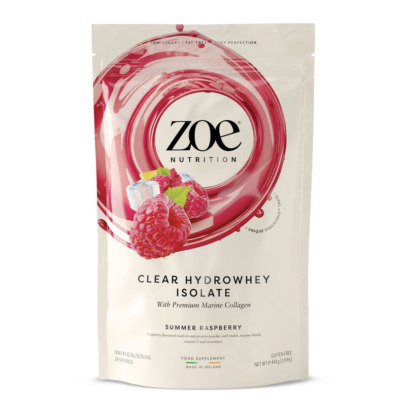 Whey Raspberry zoe Clear Hydrowhey, 454 g - Summer Raspberry