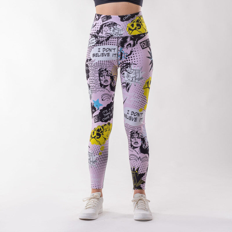 Zoe Woman Pink Comic Leggings 