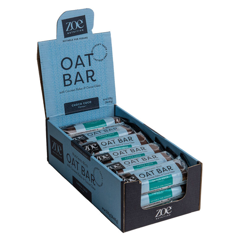 zoe Oat Bar, 18 x 65 g 
