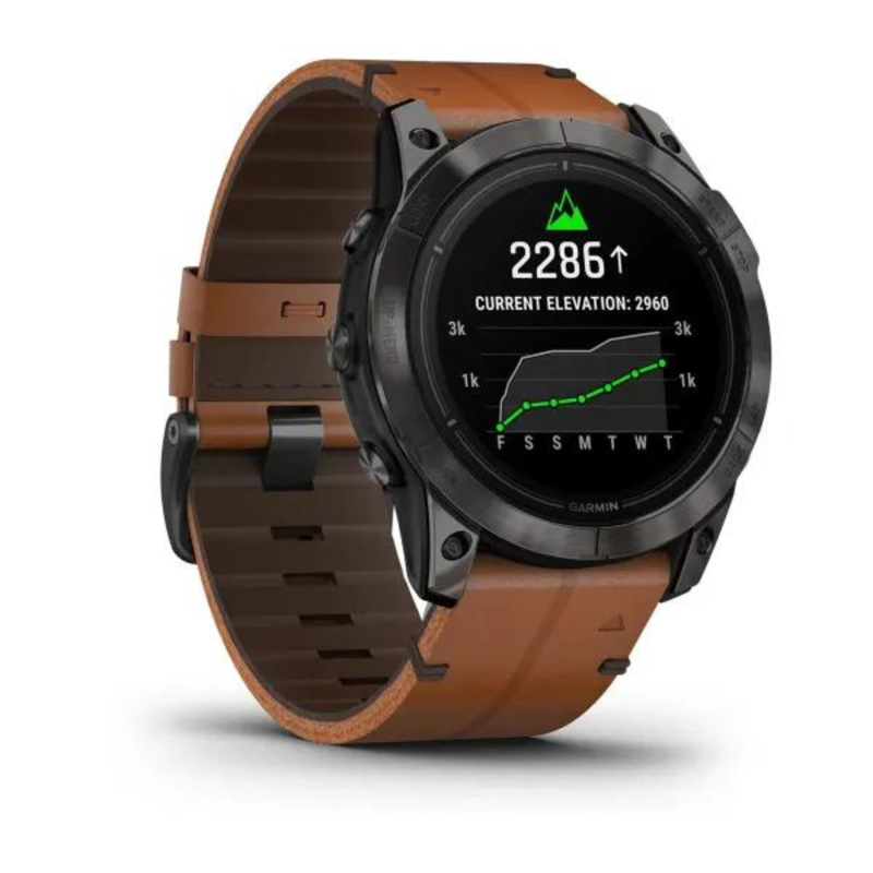 GARMIN Epix 2 Pro 51mm Carbon Grey DLC Titanium Chestnut Leather