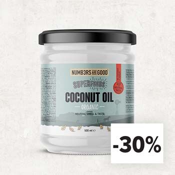 Coconut oil - 30%