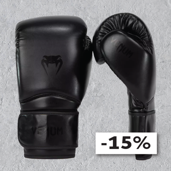 Venum Contender 1.5 Boxing Gloves, Black/Black