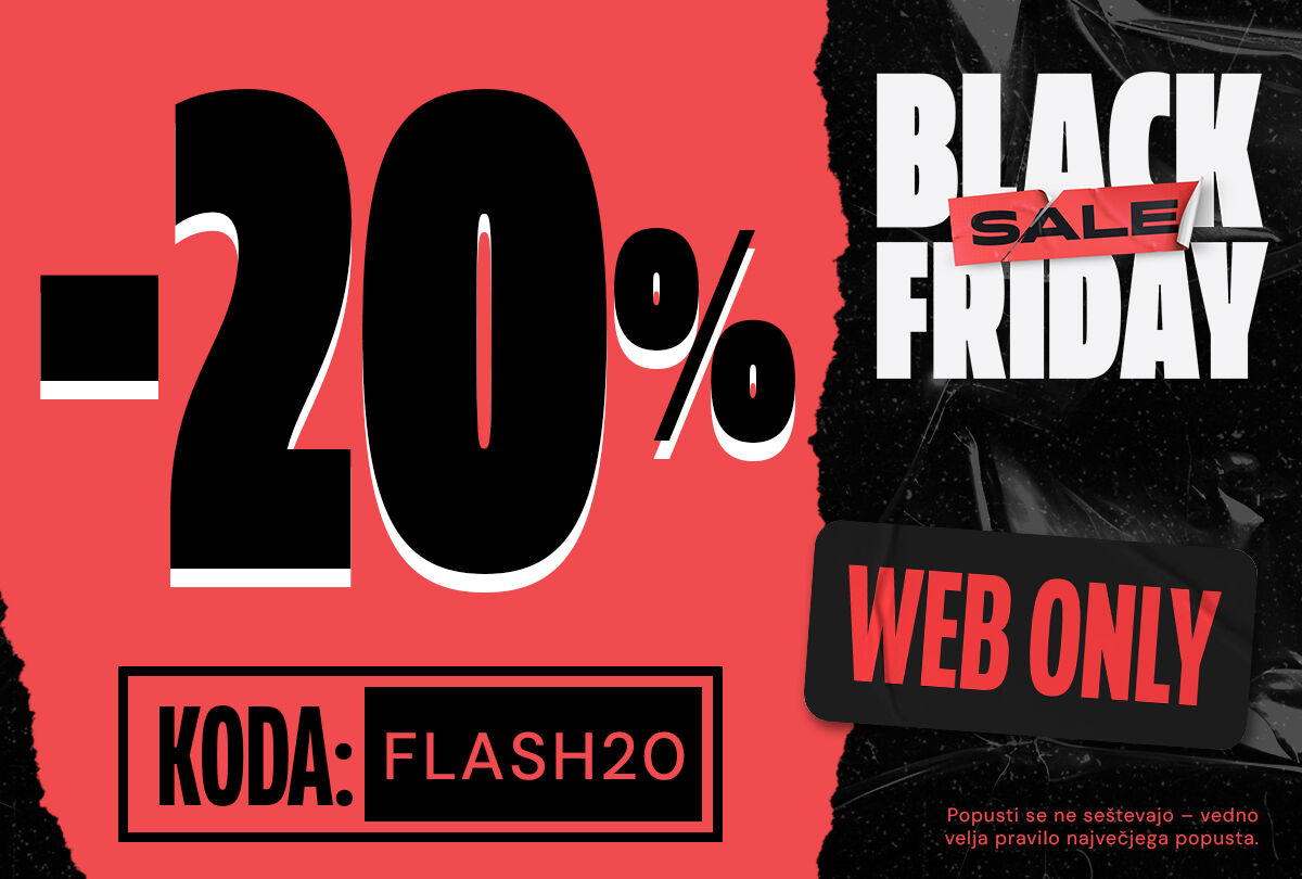 Samo danes: <br> 20% na vse!