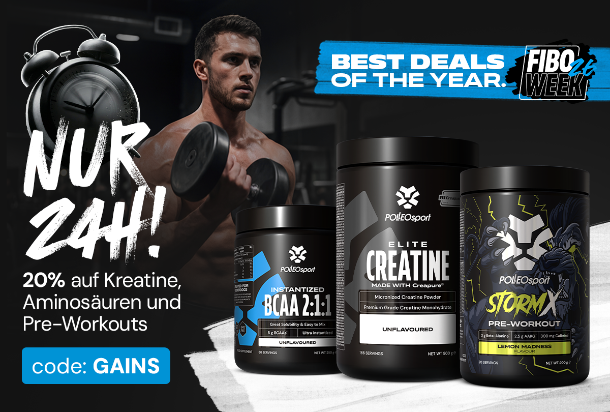 Nur 24H: die stärksten Supplements -20%!