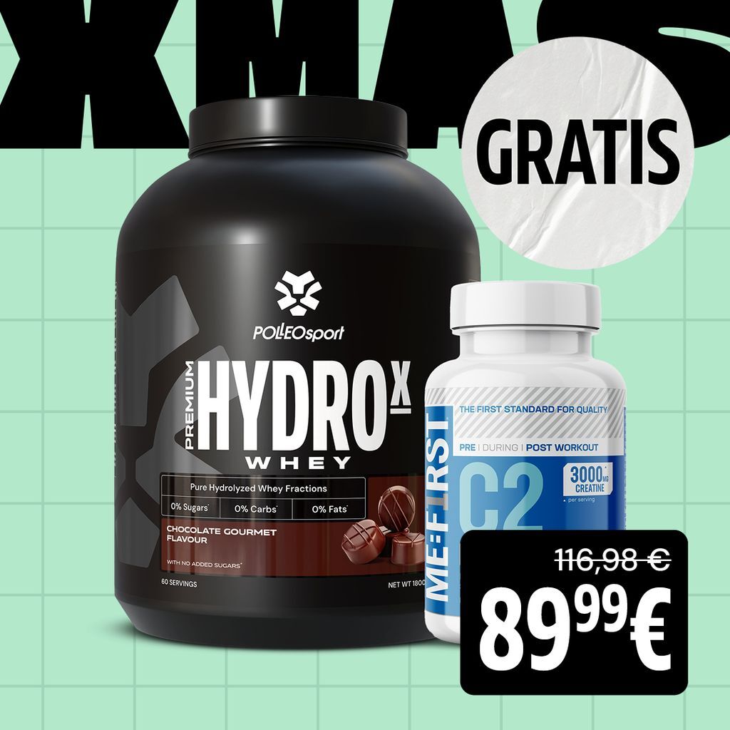 Premium HydroX Whey, 1800 g + C2 Ethyl Ester, 120 Kapseln GRATIS