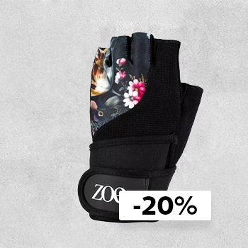 Zoe Floral Fitness Gloves, Sayuri