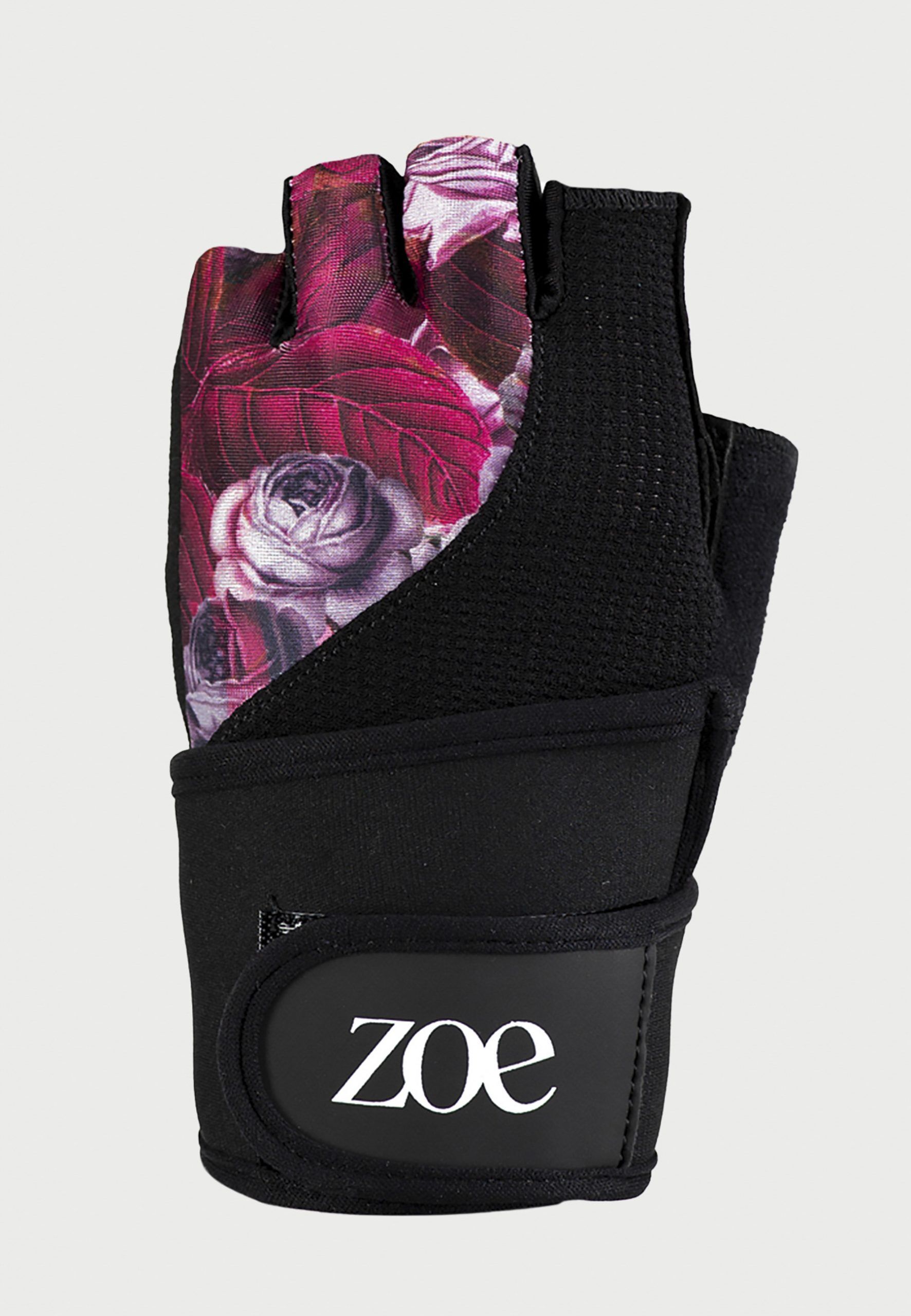 Zoe Floral Fitness Gloves, Purple Jungle