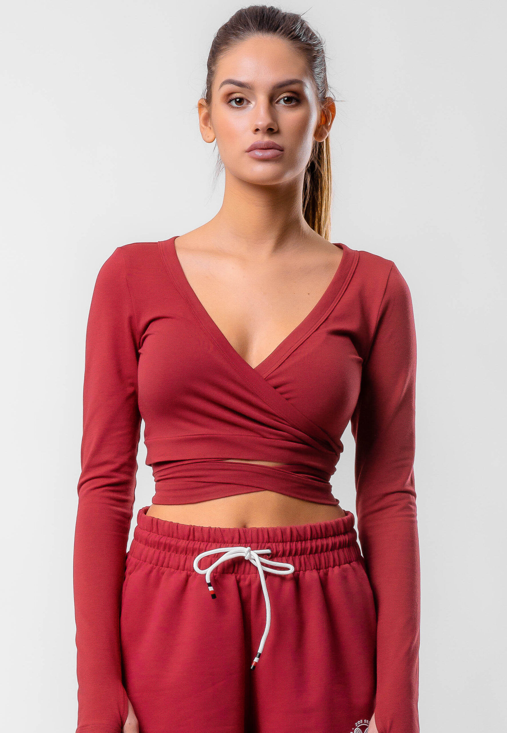COMMIT WRAP TOP, RED
